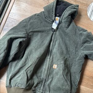Carhartt Olive Hooded Jacket